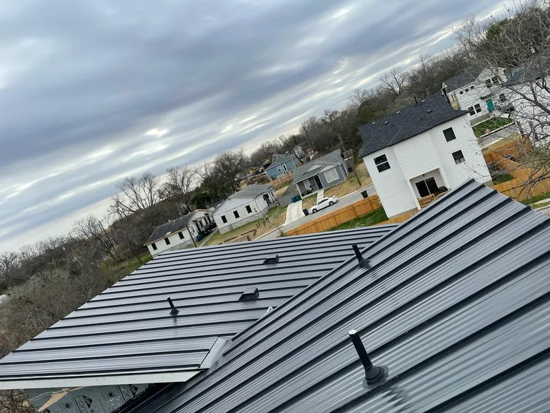 Standing seam metal roof panels with vents for Skylight Repair in White House